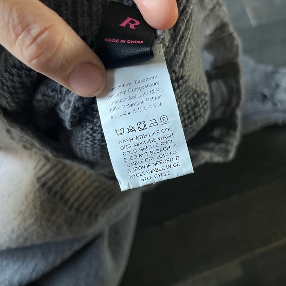 ROMWE Gray Distressed Skeleton Sweater - Picture 8 of 10